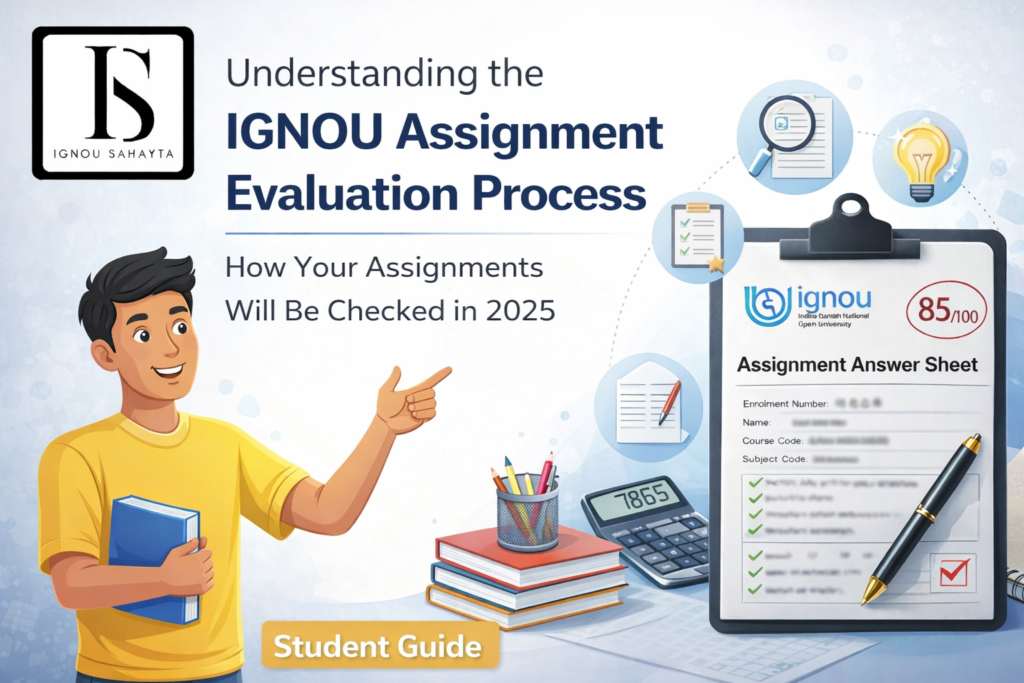 IGNOU Assignment Evaluation Process 2026: Complete Guide for Students IGNOU assignment evaluation process